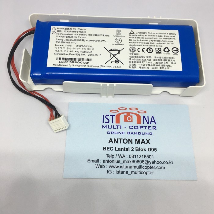 Battery batrai batre remot drone dji phantom 3, 4 pro