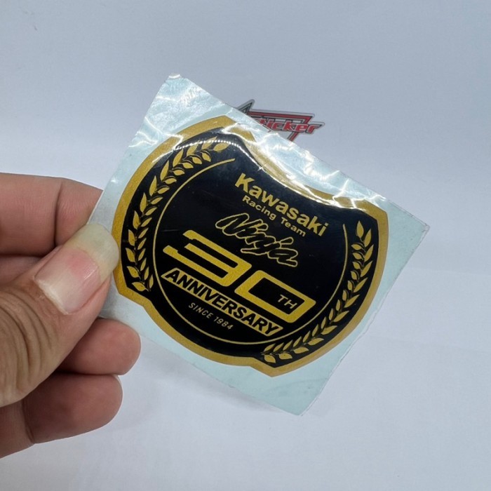 STIKER ANNIVERSARY 30 TAHUN STICKER KAWASAKI NINJA TIMBUL