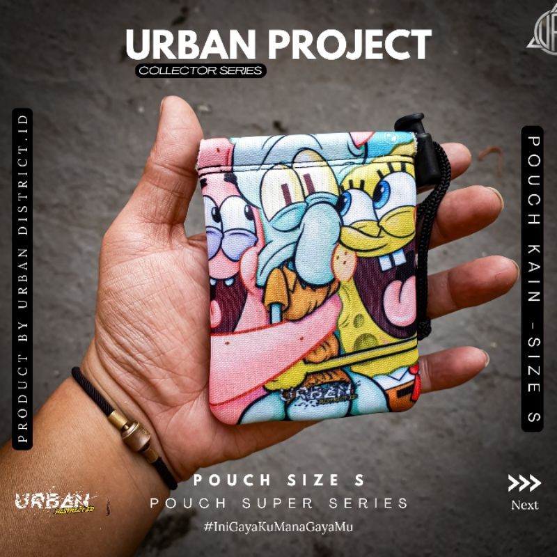 

*Fullbody* Pouch Kain Size S Small Single Or Dual Device Pendek By Urban District Id Garskin Case/Stiker Premium Custom COD