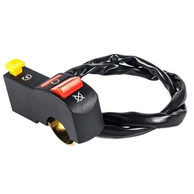 TERSEDIA SAKLAR MOTOR UNIVERSAL 1 SET / SAKLAR 3 TOMBOL MOTOR KANAN UNIVERSAL SAKLAR ON OFF MOTOR