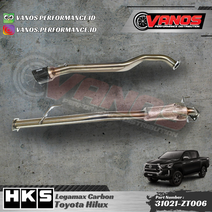 HKS Legamax With Tail Carbon 2GD - HILUX (Knalpot)