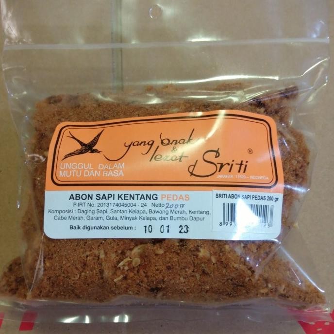 

Sriti Abon Sapi Pedas 200gr