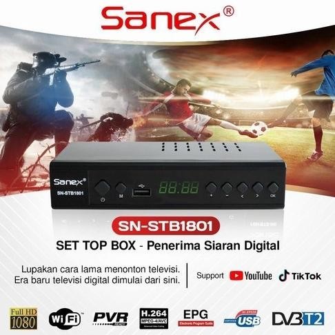 STB SET TOP BOX DIGITAL DVB-T2 SANEX / STB DIGITAL FULL HD TV