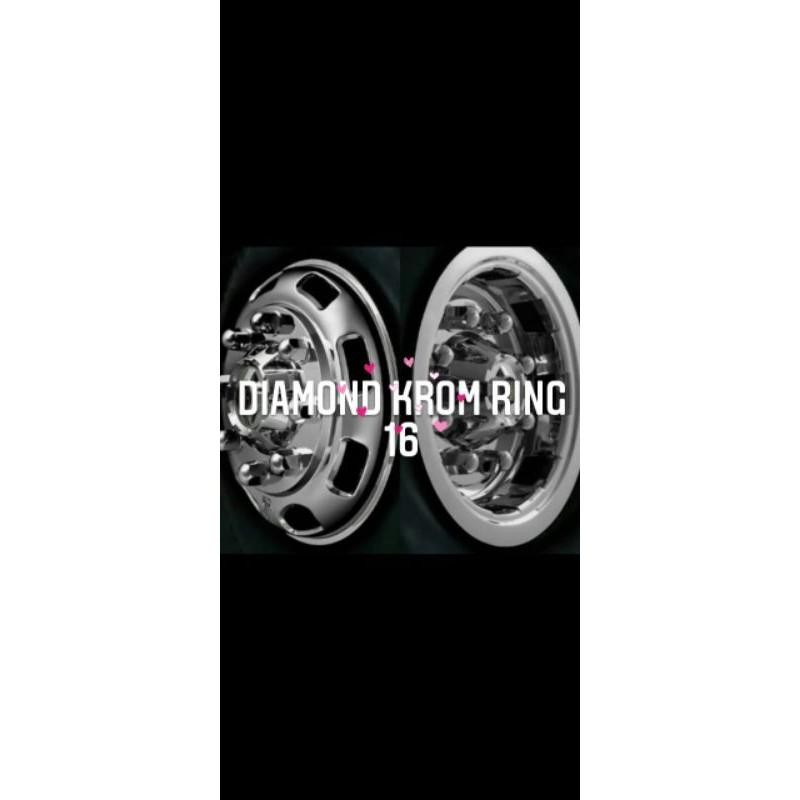 Wheeldop Diamond Krom Ring 16