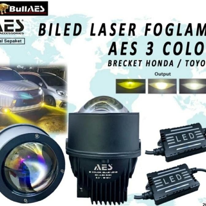 Lampu Foglamp Biled Q3 AES 45W / Projector Biled Foglamp Aes 3 inch