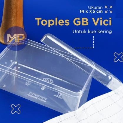 Gaya Baru Gb Toples Nastar Vici Persegi Dessert Box 350 Gram Gayabaru