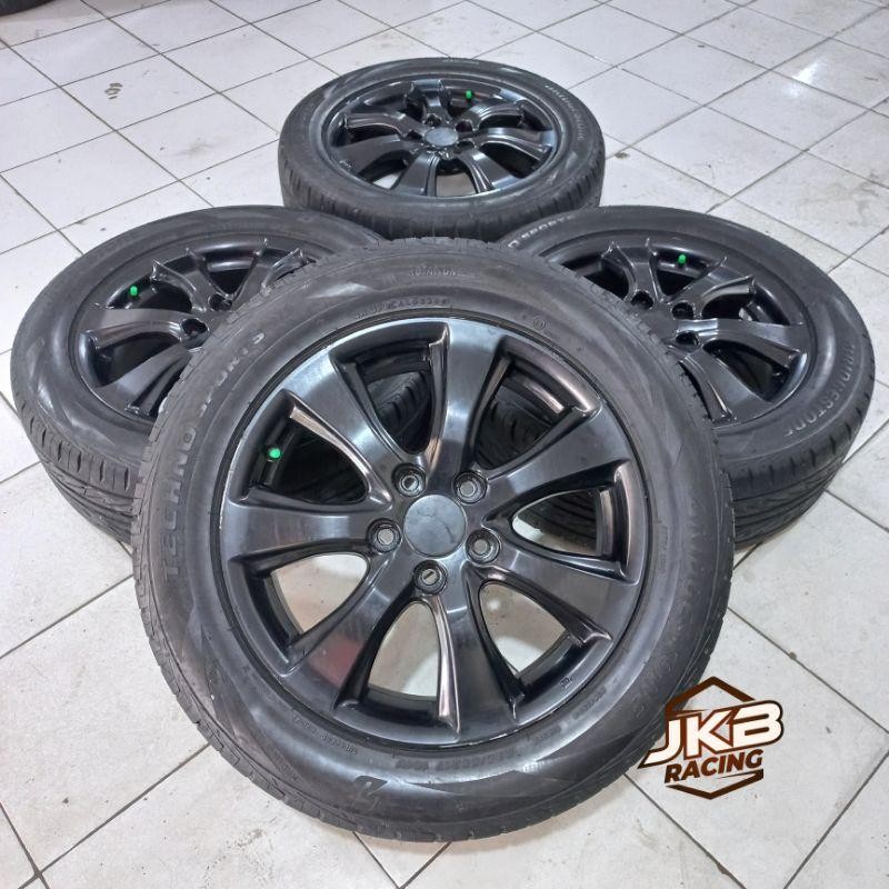 Velg Mobil Bekas Oem Honda Crv R17 Pcd 5X114 + Ban 225/55 R17 Bridgestone