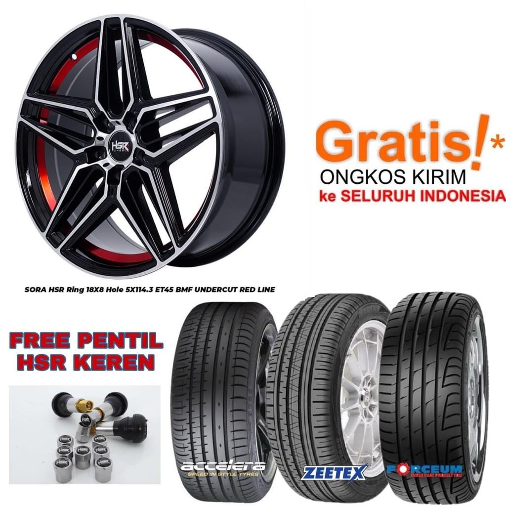 Paket Velg Mobil Murah Ring 18 R18 Hsr Sora R18 Untuk Hrv Crv Xpander Wuling Almaz Innova Nissan Xtr