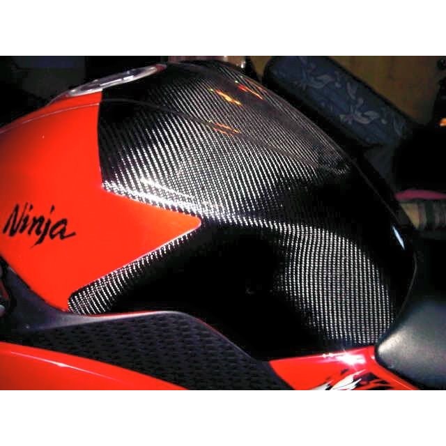 Super Tankpad Carbon Ninja 250 Fi Z250 Fi Half Tankpad Carbon Kevlar