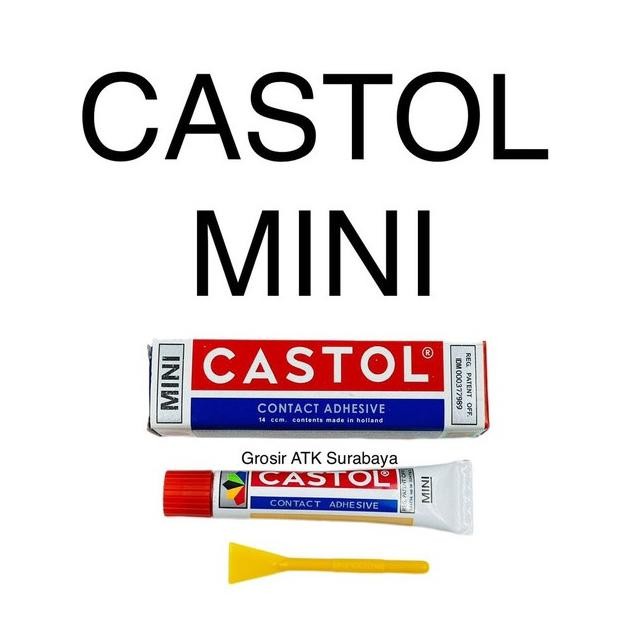 

Terbaru ( Staworld / Dapat 1 Lem ) Lem Glue Cair Castol Mini 14Cc / 14Ccm Asli