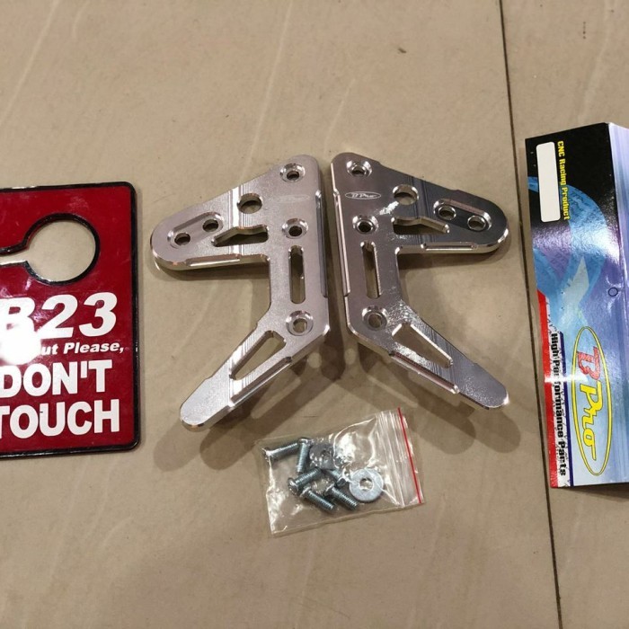 Breket Lampu Depan Rx King Oval B Pro Racing Fullset Cnc Dudukan Silve