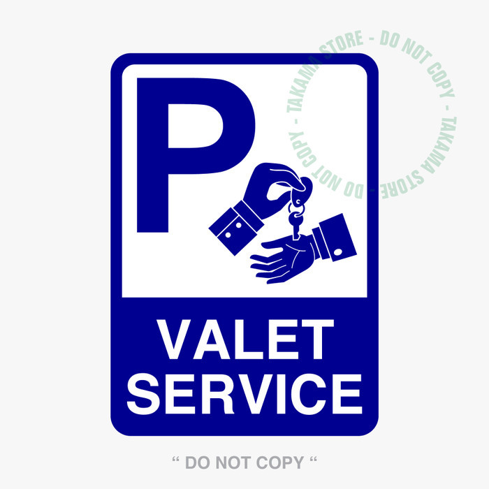 

Rambu Valet Service atau Valet Parking 35cm x 50cm plat alumunium