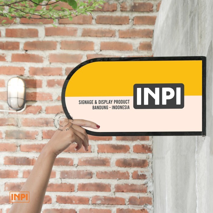 

INPI - Custom Akrilik Berwarna Pop Up Lonjong/Custom Design Sendiri
