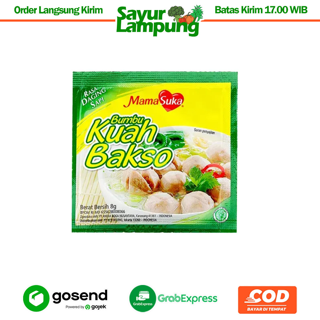 

Kuah Bakso Mama Suka 8 Gr 1 Renceng - Sayur Lampung