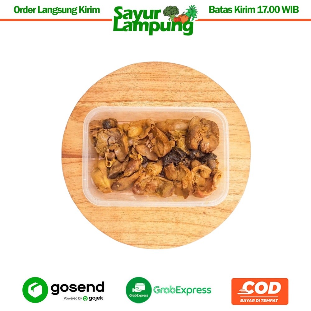 

Ungkep Hati Ampela Ayam 10 Pcs - Sayur Lampung