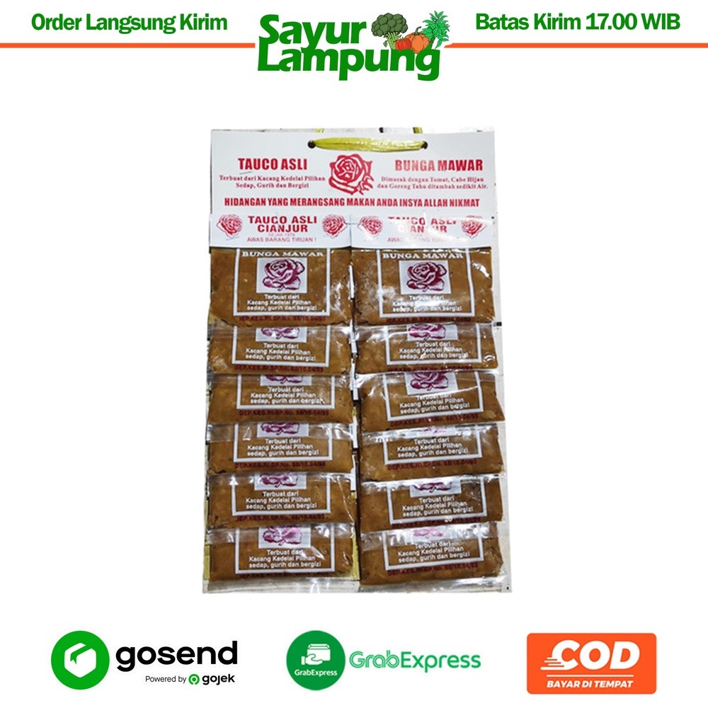 

Tauco 10 Gr ( 1 Renceng ) - Sayur Lampung