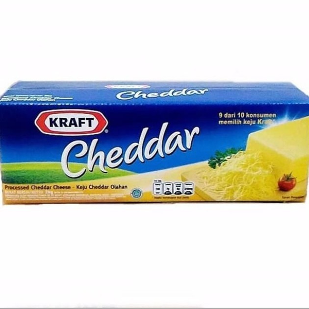 

Keju Kraft Cheddar kemasan 2kg