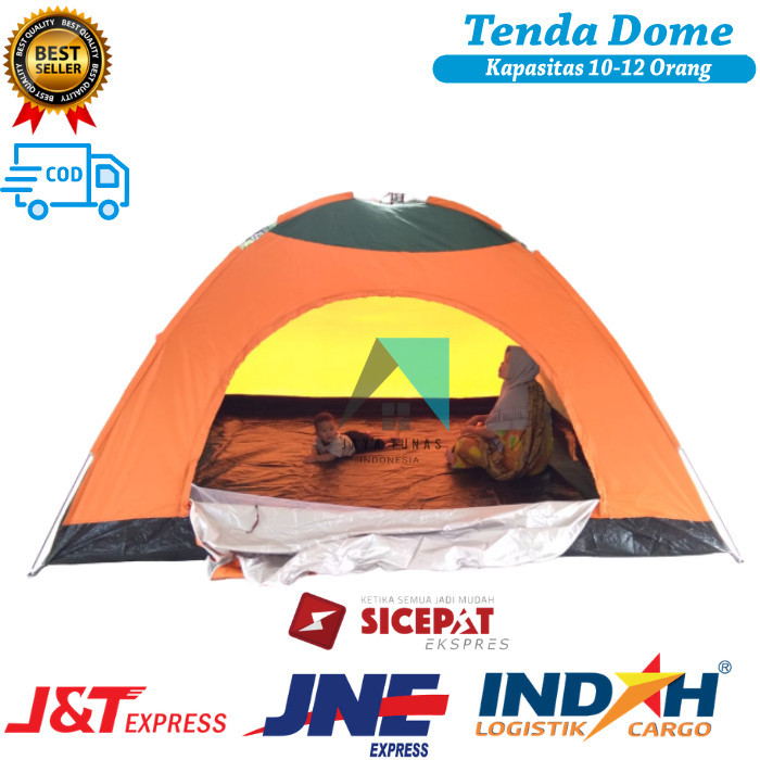 Grosir Tenda Dome 10 Orang 3x3 / Tenda Camping Kemah Besar (BISA COD)