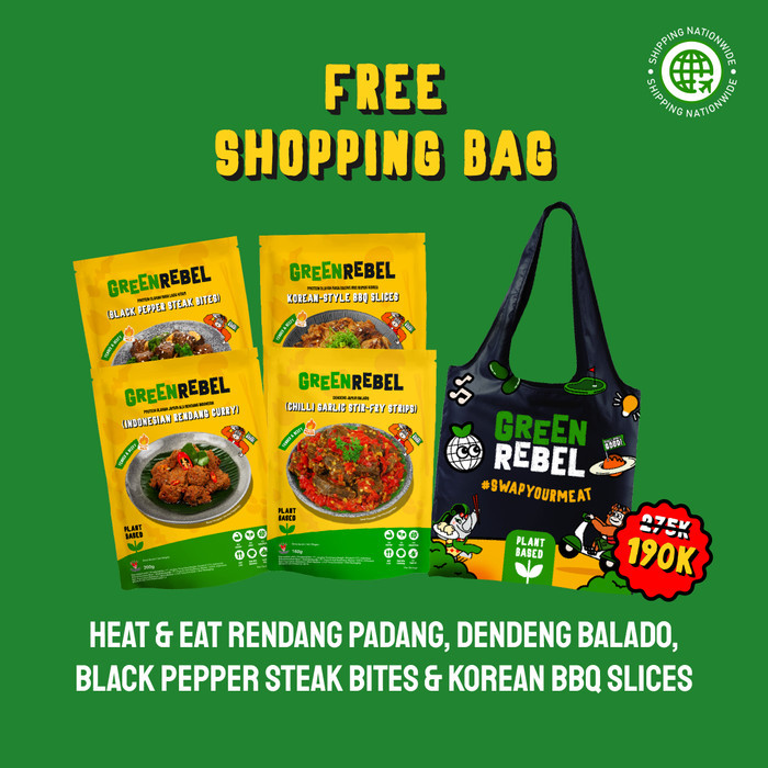 

Green Rebel Free Shopping Bag Bundle - Bisa Kirim Seluruh Indonesia