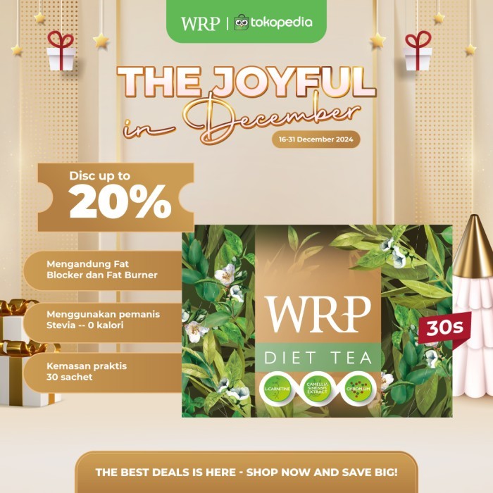 

WRP Diet Tea 30 Sachet - Mengurangi Lemak Tubuh Dengan Fat Blocker