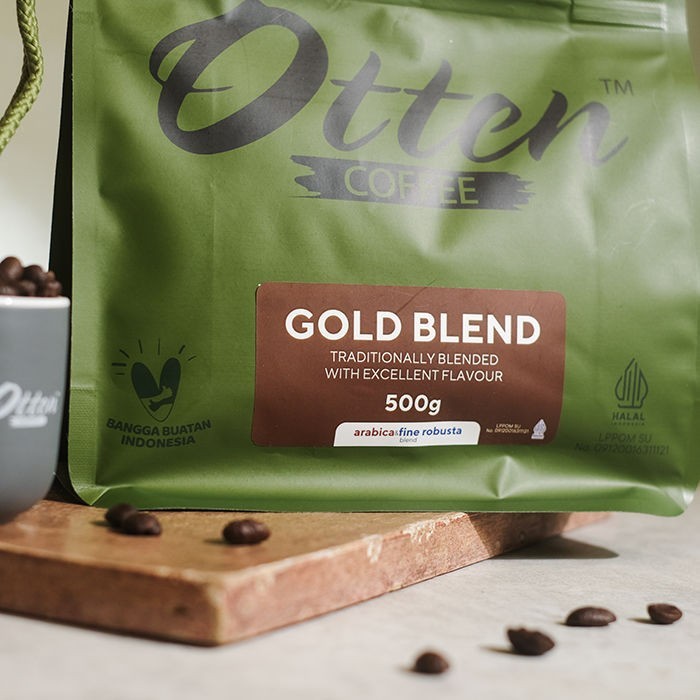 

Gold Blend - 500gr Biji Bubuk Kopi Commercial Blend Otten Coffee