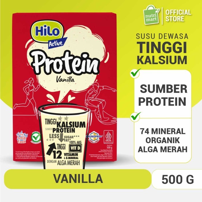 

HiLo Active Vanilla 500gr - Susu Tinggi Kalsium