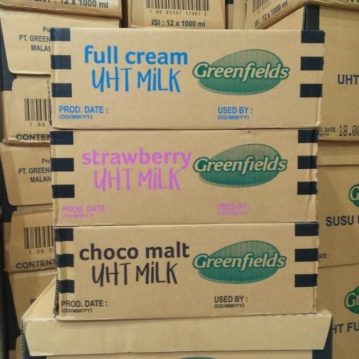 

Susu Greenfields UHT 200 ml greenfield 200ml full cream coklat surabay