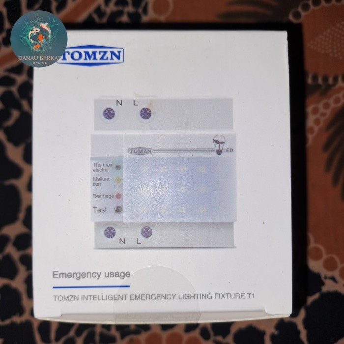 TOMZN Din Rail Socket Emergency Light LED Rechargeable