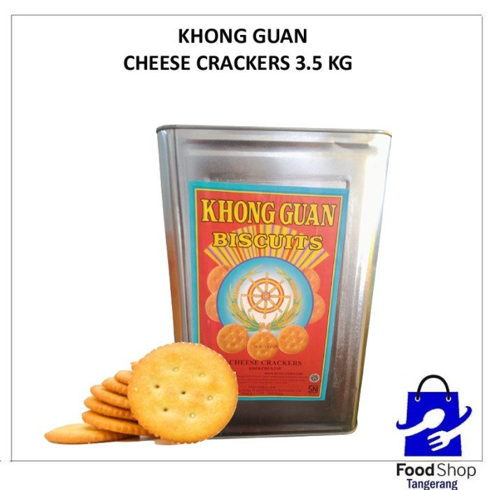 

Biskuit Kaleng Besar / Khong Guan Rasa Cheese Crackers 3,5 Kg / Halal