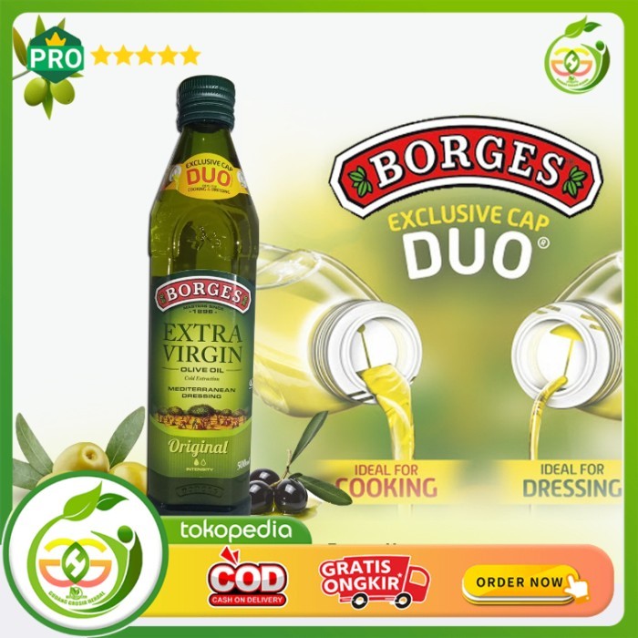 

Minyak Zaitun Extra Virgin Borges 500ml Olive Oil