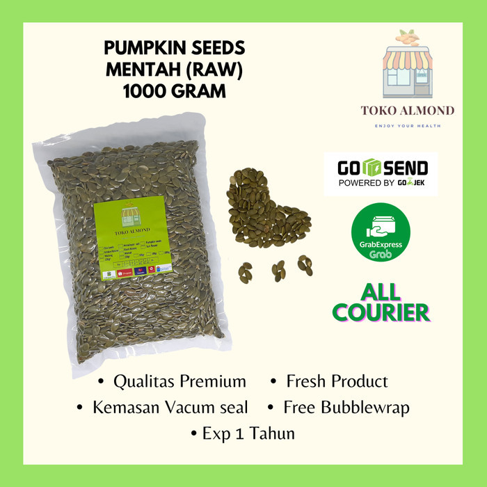 

Pumpkin Seed Mentah 1kg (Raw) Biji labu kuning