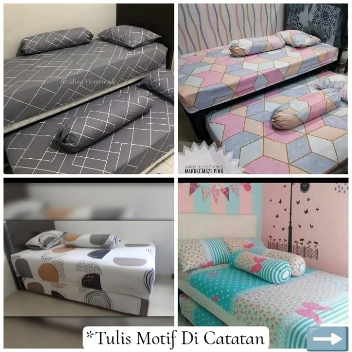 Sprei SPREI SORONG | SPREI 2IN1 | SPREI ATAS BAWAH UKURAN KUSTOM 90 s/d 140 - 90x200 terbaru termura