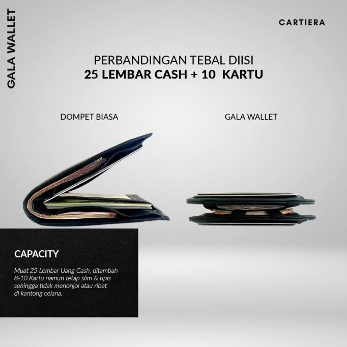Cartiera - GALA Wallet - Dompet Pria Dompet Wanita (Kartu & Uang) FS