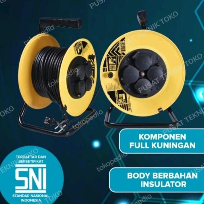 KABEL ROLL KENMASTER 25 METER SNI / KABEL ROLL KENMASTER SNI