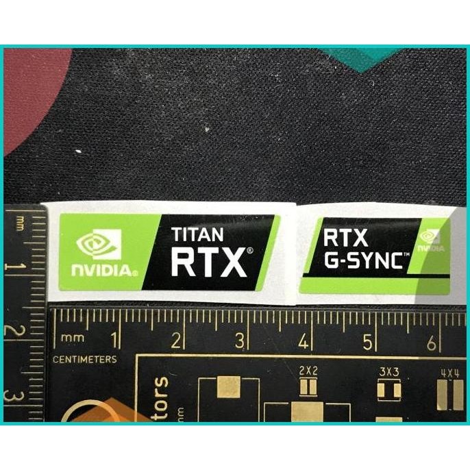 Sticker stiker logo nVidia RTX TITAN & RTX G-Sync ori 11OKTZ4 parts