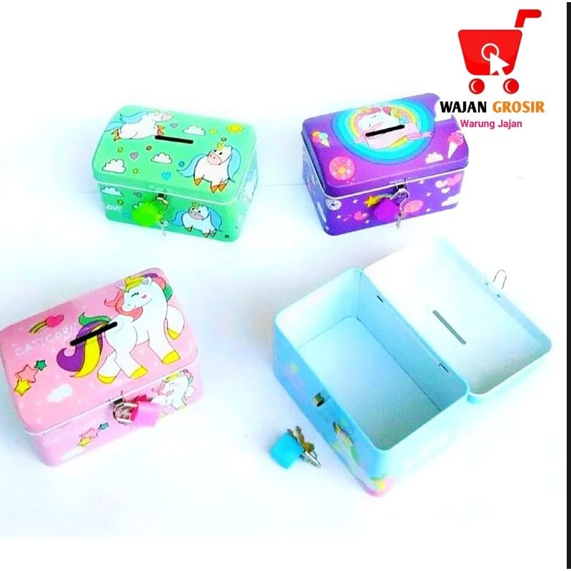 Celengan Bank Kunci Peti / Tempat Penyimpanan Uang