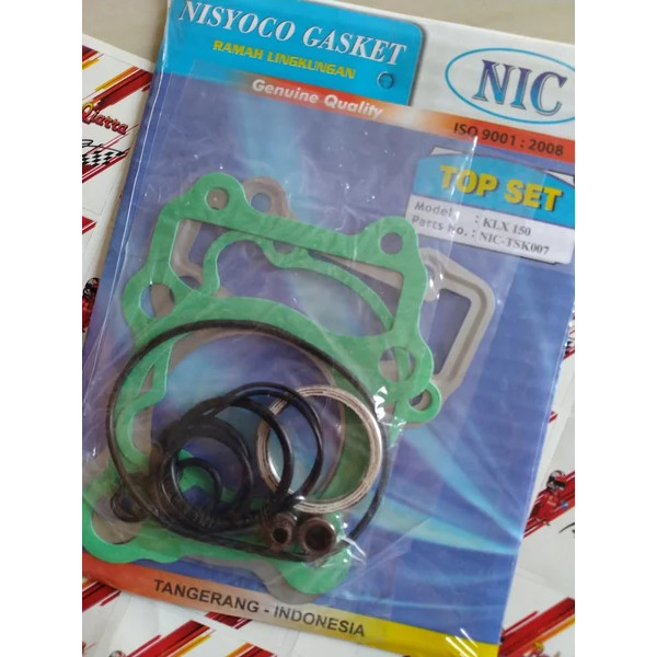 PAKING PERPAK TOP SET KAWASAKI KLX D TRACKER 150 CC NLK NIC TERBARU TERMURAH TERLARIS NON ASTA FUBOR