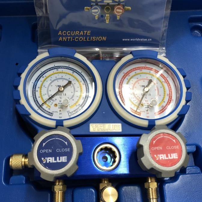 Manifold Set R22 Value Vmg-2-R22-B | Testing Manifold |Analyzer Ac Original Dan Terpercaya