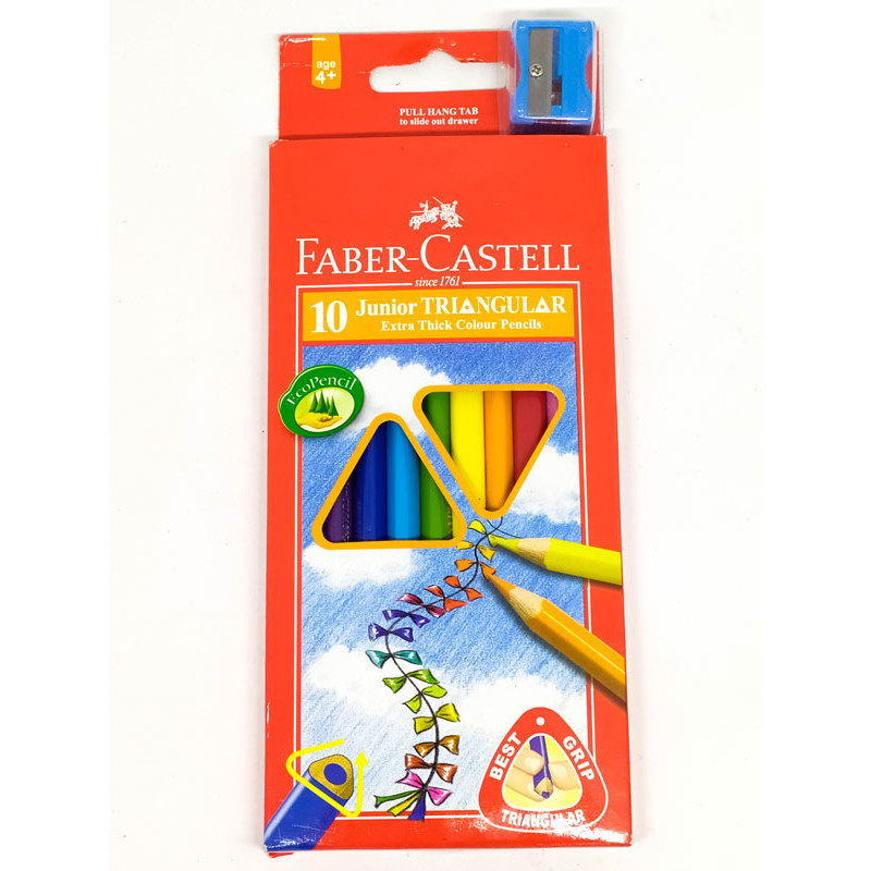 

Faber Castell Junior Triangular - Pensil Warna Isi 10