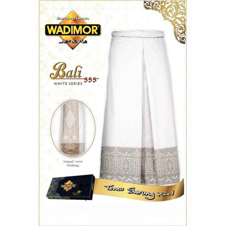 WADIMOR SARUNG TENUN BALI 555 PUTIH