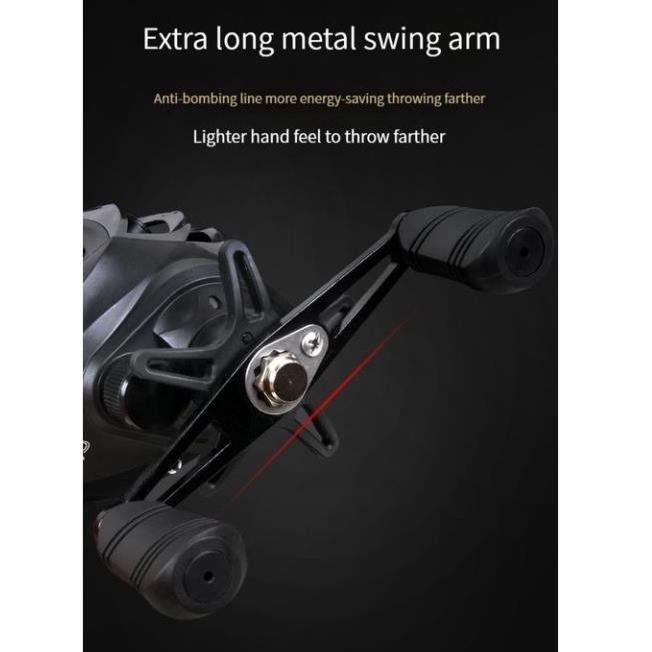 Caldari Fishing Reel Fishing Rod Set Pancing Bc Reel 7.2:1 Metal Fishing Reel Max Drag 8Kg Sistem 1S