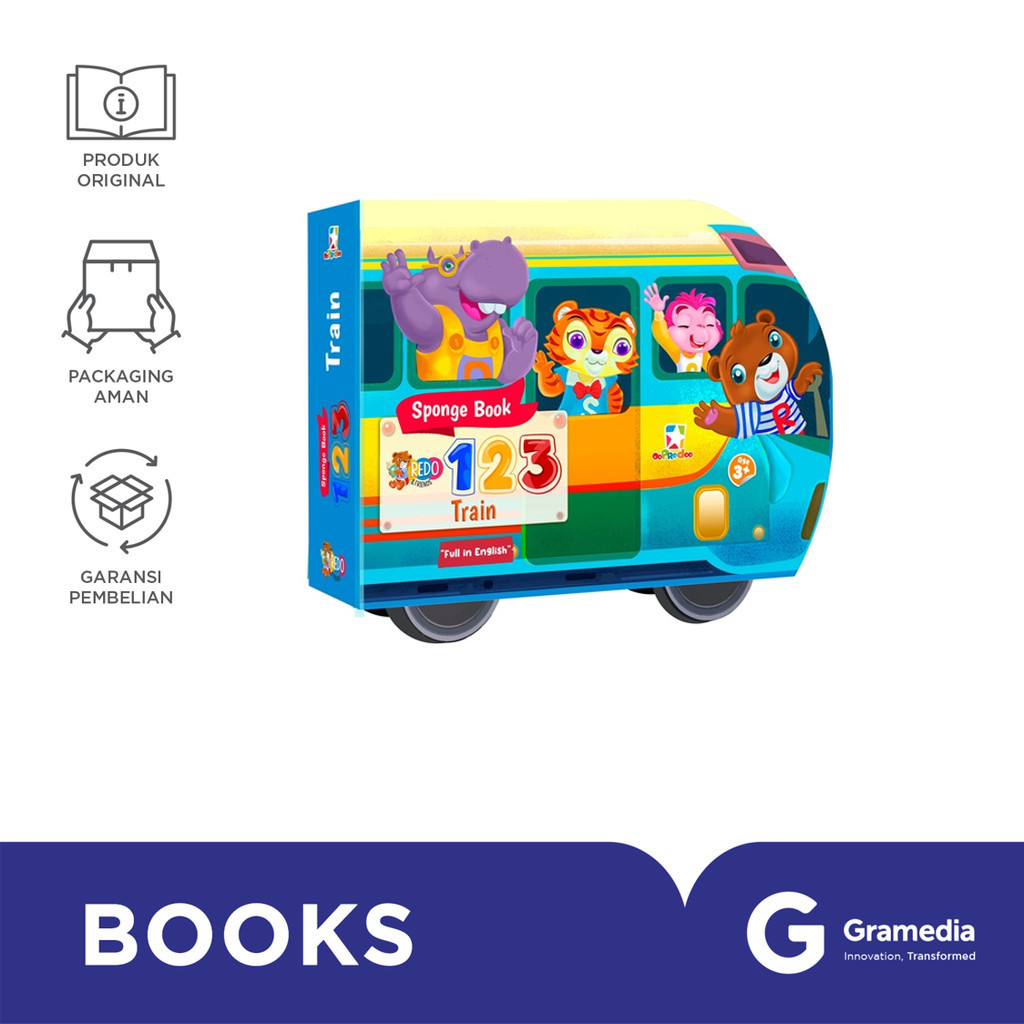 Opredo Sponge Book Redo & Friends 123 Train