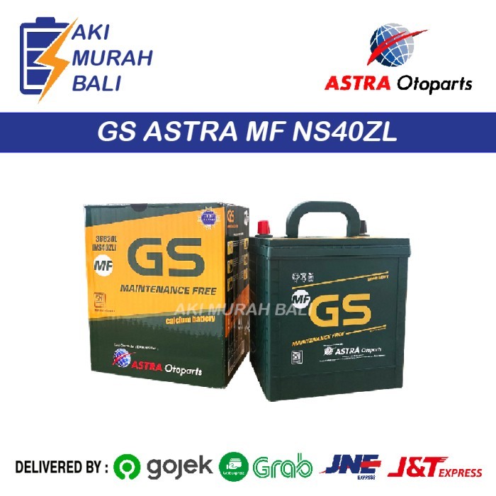 Aki Gs Astra Mf Ns40Zl Original Aki Kering Aki Mobil Sigra, Brio, Agya