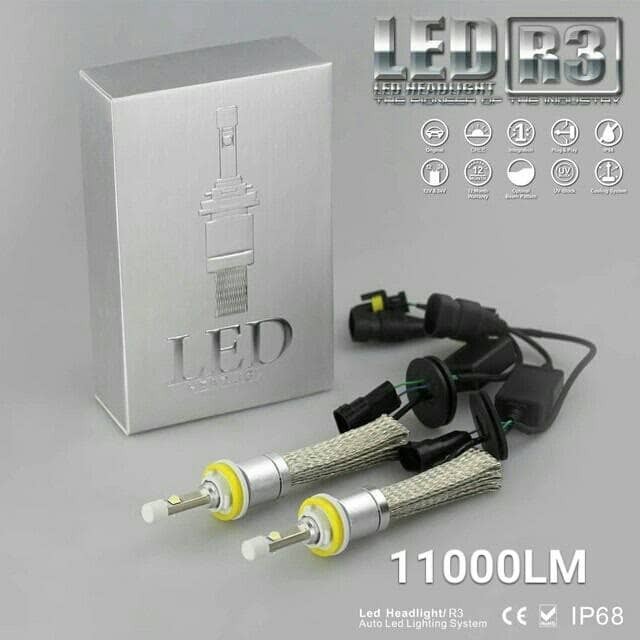 Lampu Led R3 Mobil Xhp50 Xhp 50 11000Lm H1 H3 H4 H7 H9 H11 Hb3 Hb4