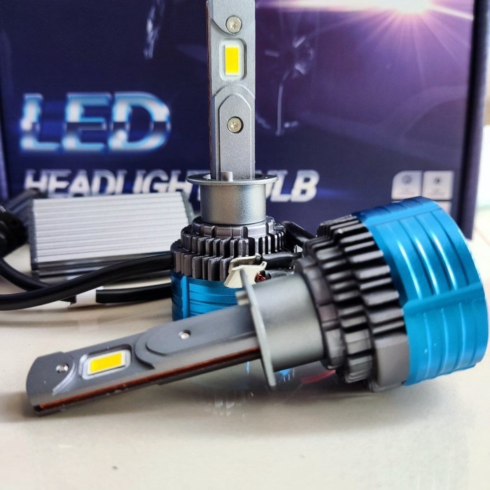 Lampu Led H4 / H11 / H16 4300K Kuning Warm White 55Watt All Season