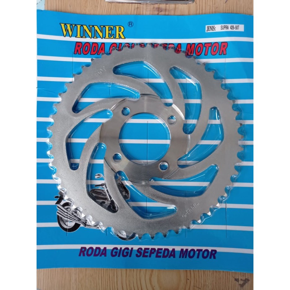 GIR BELAKANG SUPRA 428X50T 428X55T 428X60T GEAR 428 50T 55T 60T 45 T