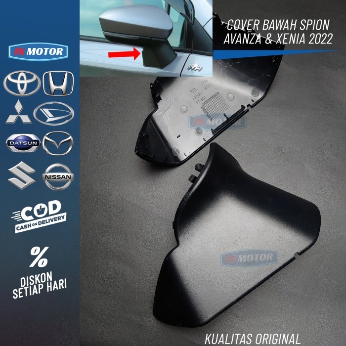 TUTUP KAKI SPION AVANZA XENIA 2022 ORIGINAL COVER BAWAH SPION AVANZA