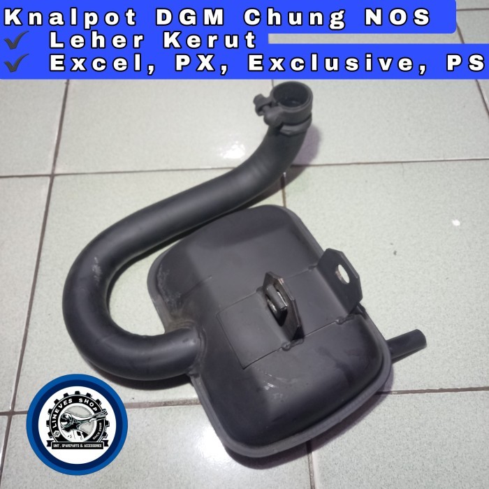 Knalpot Kenalpot Dgm Chung Nos Vespa Excel Exclusive Px Ps Leher Kerut