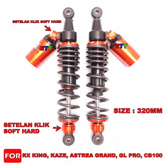 Shock Answer Rx King Tabung Miring Ukuran 320Mm Grey