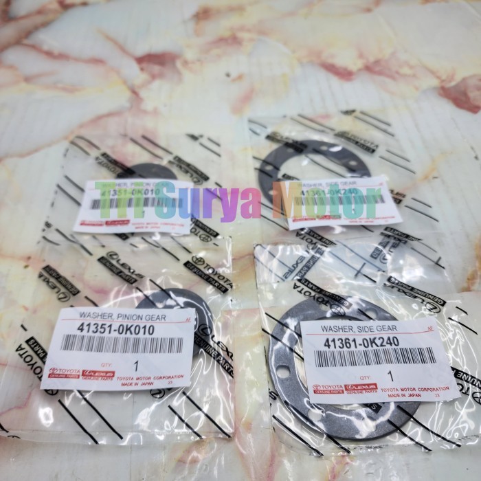 WASHER PINION RING GARDAN GIGI BOLU BESAR KECIL 1SET INNOVA ORI